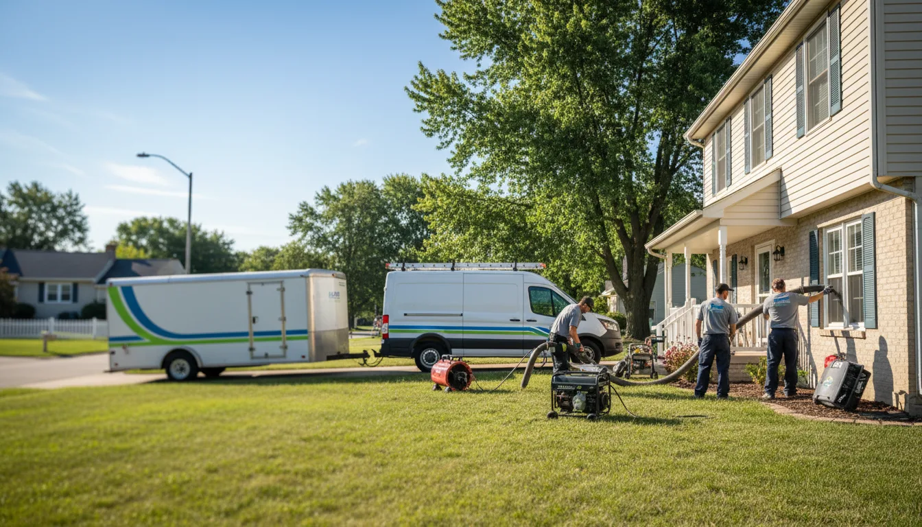Flooded Basement Restoration And Cleanup With Repair in Elvaston, IL near me
